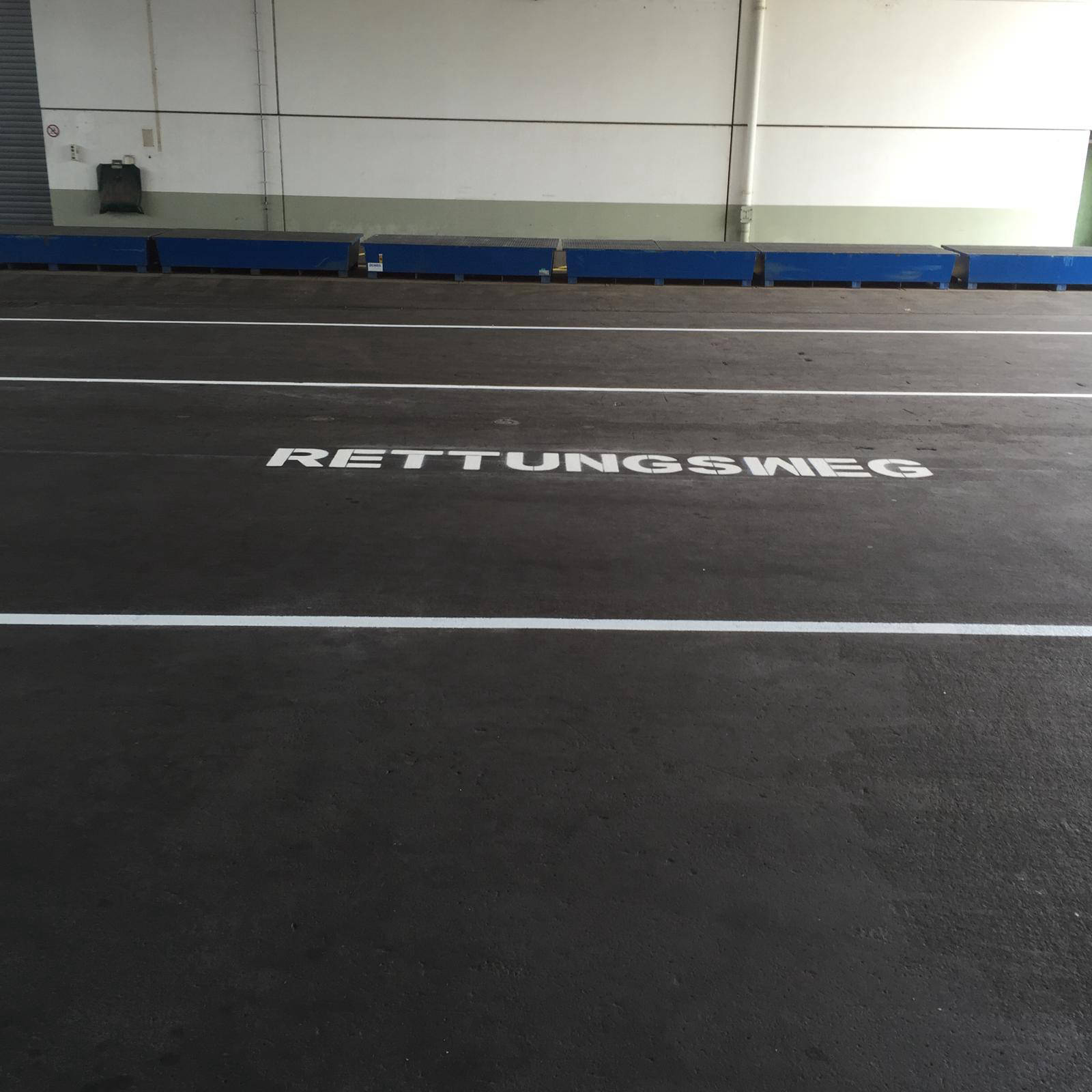 Chemoboden Mittermeier - Markierungen