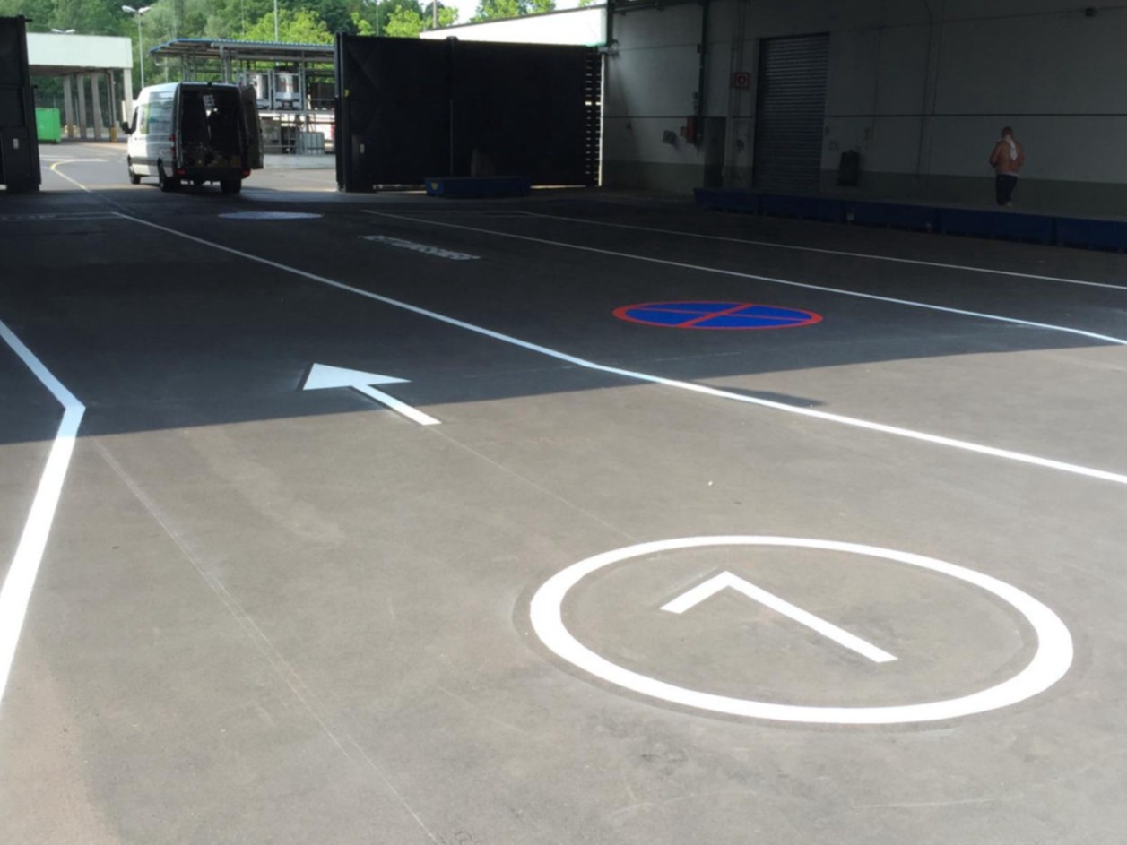 Chemoboden Mittermeier - Markierungen