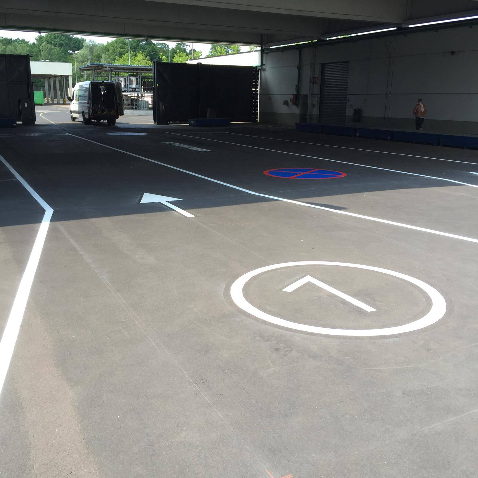 Chemoboden Mittermeier - Markierungen